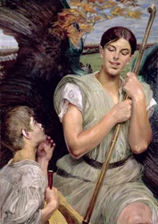 Anioł i pasterz, 1911